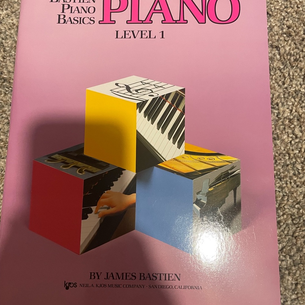 Bastien Piano Basics Level 1 piano and theory book and level 2 technic book